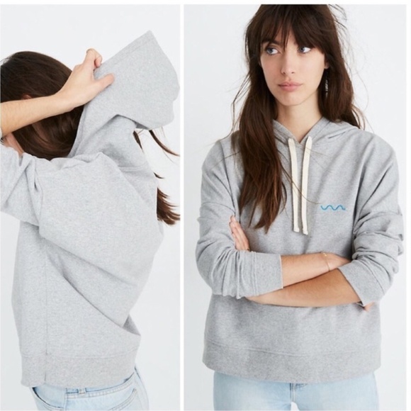 MADEWELL x CHARITY WAVE | Gray Hoodie Sweatshirt - Picture 7 of 7
